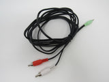 Standard Stereo Audio 3.5-mm Jack Adapter Cable RCA x2 Length 10ft Male -- New