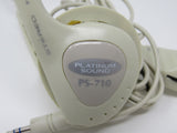 Platinum Sound Stereo Headphones 3.5mm Adjustable PS-710 -- Used