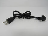 Volex Power Charger Cord Angled Length 3 ft NEMA 5-15P Non-Polar IEC C7 DUC5SA3 -- Used