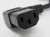 Mayor Power Cord Angled End Length 5.5 ft NEMA 5-15P IEC C13 PS625A -- New