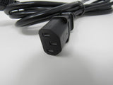 Moon Sung Power Cord Length 6 ft NEMA 5-15P IEC C13 K8C-30 -- New