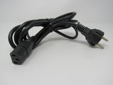 Standard Power Cord Black Length 7.5 ft CEE 7/7 IEC C13 -- New