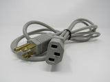 Electricord Power Cord Length 5.5 ft NEMA 5-15P IEC C13 -- Used