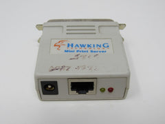 Hawking Tech Mini Print Server Adapter 10Base-T PN6125 -- Used