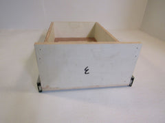 Standard Trash Can Slideout Cabinet 23in L x 13-1/2in W x 7in H Natural Plywood -- Used