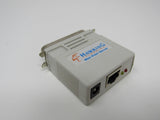 Hawking Tech Mini Print Server Adapter 10Base-T 00400140A65A -- Used