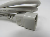 I Sheng Power Cord Angled Plug Length 5 ft IEC C14 IEC C13 IS-15 -- New