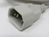 I Sheng Power Cord Angled Plug Length 4.5 ft IEC C14 IEC C13 IS-15 -- Used