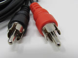 Standard Stereo Audio 3.5-mm Jack Connector Cable RCA x2 Length 5.5 ft Male -- New