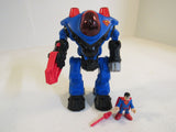 Fisher Price Superman and Exoskeleton Suit Multi-Color Imaginext X7482 Plastic -- Used
