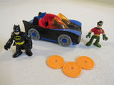 Fisher Price Batman Batmobile With Lights and Launcher Imaginext W1714 Plastic -- Used