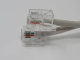 Standard Set Of 2 Phone Cords Cable Length 25 ft RJ 11 -- New