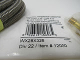 GE Universal Dishwasher Connector 6-Ft Braided 3/8-in comp x 3/8-in comp WX28X32 -- New