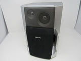 Philips Base Reflex Stereo Speaker Silver/Black 6 OHM FWB-C280 17 -- Used