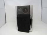 Philips Base Reflex Stereo Speaker Silver/Black 6 OHM FWB-C280 17 -- Used