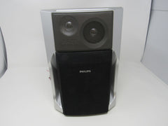 Philips Base Reflex Stereo Speaker Silver/Black 6 OHM FWB-C280 17 -- Used