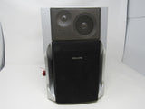 Philips Base Reflex Stereo Speaker Silver/Black 6 OHM FWB-C280 17 -- Used