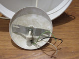 Designer Hanging Light Fixture 12-in White 46 Inch Cord -- Used