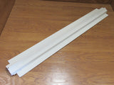 Commercial Light Fixture Panel 47.25in x 7in x 3in White Metal -- Used
