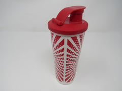 Tupperware Tumbler Cup Red/White 16 ounces 501-7L4 -- Used