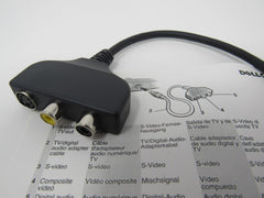 Dell S Video Audio Video Splitter Cable Length 5 Inches 513DP REV A00 -- New