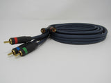 Standard RGB Component Video Transfer Connector Cable RCA x3 Length 5.5 ft -- Used