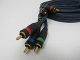 Standard RGB Component Video Transfer Connector Cable RCA x3 Length 5.5 ft -- Used