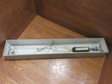 Commercial Ceiling Light Fixture Fluorescent Fire Rated 48-in Gray/White -- Used