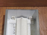 Globe Illumination Ceiling Light Fixture Fluorescent Fire Rated 36-in Gray/White -- Used