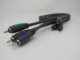 Standard RGB Component Video Transfer Connector Cable RCA x3 Length 6 ft -- New