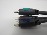 Standard RGB Component Video Transfer Connector Cable RCA x3 Length 6 ft -- New