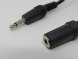 Standard Audio 3.5-mm Jack Adapter Cable Length 19.5-ft Female Male -- Used