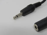 Standard Audio 3.5-mm Jack Adapter Cable Length 19.5-ft Female Male -- Used