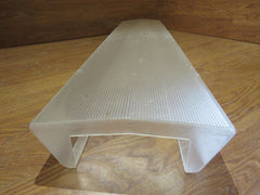 Commercial Ceiling Light Fixture Diffuser Shade 48-in Frosted Clear -- Used