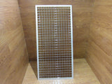 Commercial Ceiling Light Fixture Fluorescent Parabolic Louver 48-in Silver -- Used