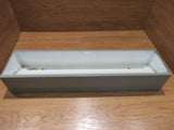 Globe Illumination Ceiling Light Fixture Fluorescent Fire Rated 36-in Gray/White -- Used