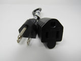 Standard Power Cord 1 ft NEMA 5-15P NEMA 5-15R 13A YC-2F -- New