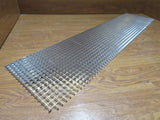 Commercial Ceiling Light Fixture Fluorescent Parabolic Louver 48-in Silver -- Used