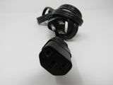 Tyco Power Cord 5.5 ft NEMA 5-15P IEC C13 10A 125V -- New