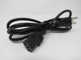 Biz-Xia Men Power Cord 5.5 ft NEMA 5-15P IEC C13 8C-313 -- New