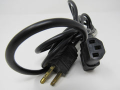 Standard Power Cord Angled End 7.5 ft NEMA 5-15P IEC C13 -- Used