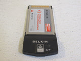 Belkin Notebook Network Card Wireless Pre-N Airgo True MIMO F5D8010 -- Used