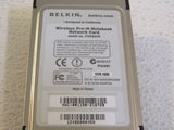 Belkin Notebook Network Card Wireless Pre-N Airgo True MIMO F5D8010 -- Used