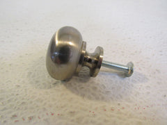 Designer Cabinet Drawer Door Knob Silver Metal -- Used