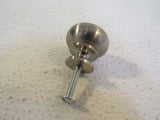 Designer Cabinet Drawer Door Knob Silver Metal -- Used