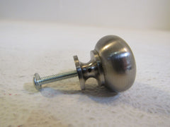 Designer Cabinet Drawer Door Knob Silver Metal -- Used