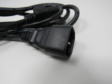 Queen Puo Power Cord 6 ft IEC C14 IEC C13 18AWG 10A 125V QP-015 -- New