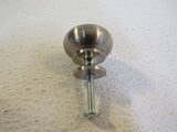 Designer Cabinet Drawer Door Knob Silver Metal -- Used