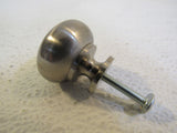 Designer Cabinet Drawer Door Knob Silver Metal -- Used