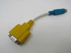 Standard Serial DB9 Male to S Video Data Cable Adapter 5 Inches -- Used